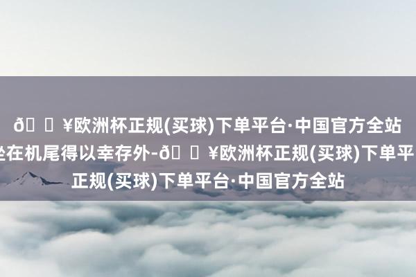 🔥欧洲杯正规(买球)下单平台·中国官方全站　　除了2名乘务员坐在机尾得以幸存外-🔥欧洲杯正规(买球)下单平台·中国官方全站