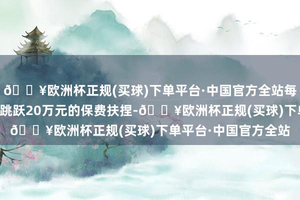 🔥欧洲杯正规(买球)下单平台·中国官方全站每年予以50%、最高不跳跃20万元的保费扶捏-🔥欧洲杯正规(买球)下单平台·中国官方全站