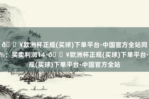 🔥欧洲杯正规(买球)下单平台·中国官方全站同比下降10.98%；买卖利润14-🔥欧洲杯正规(买球)下单平台·中国官方全站