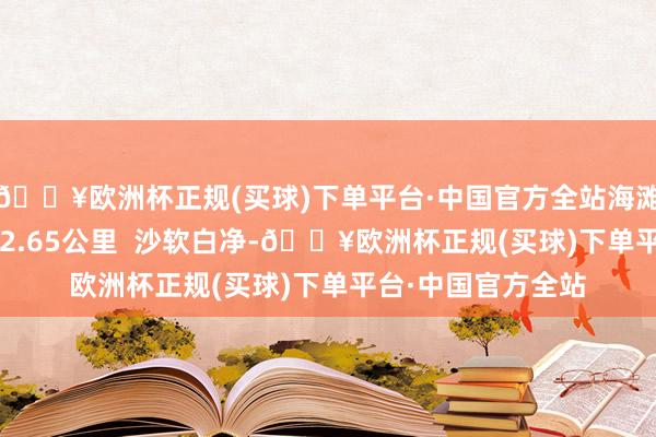 🔥欧洲杯正规(买球)下单平台·中国官方全站海滩纰漏  海岸线绵延2.65公里  沙软白净-🔥欧洲杯正规(买球)下单平台·中国官方全站